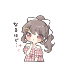 つり目ポニテの女の子（個別スタンプ：13）