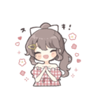 つり目ポニテの女の子（個別スタンプ：14）