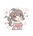 つり目ポニテの女の子（個別スタンプ：17）