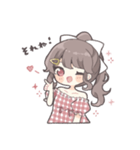 つり目ポニテの女の子（個別スタンプ：18）