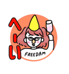 うりスタンプおんなのこ（個別スタンプ：10）