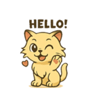 ペルシャ猫のモフモフきもち（個別スタンプ：1）
