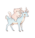 動物に乗っている猫（個別スタンプ：2）