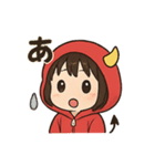 パーカーちゃん（赤）（個別スタンプ：3）
