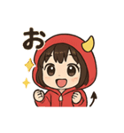 パーカーちゃん（赤）（個別スタンプ：8）