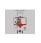 鉄道で働くクマ（個別スタンプ：1）
