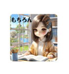 #cozy library[日常会話と敬語]日本語（個別スタンプ：5）