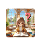 #cozy library[日常会話と敬語]日本語（個別スタンプ：17）