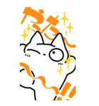 ネコみたいなやつ。でっかいスタンプ（個別スタンプ：8）