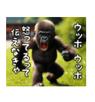ウッホウッホ伝えるゴリラ【面白い・動物】（個別スタンプ：32）