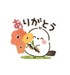 動く♡ほんわかシマエナガさん♡梅雨＆初夏（個別スタンプ：19）