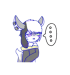 ✝死神ケモノのハーツくん✝（個別スタンプ：6）