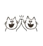 白いねこのすけ（個別スタンプ：5）
