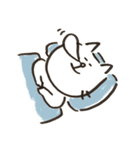白いねこのすけ（個別スタンプ：17）