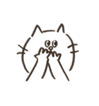 白いねこのすけ（個別スタンプ：24）