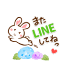 夏間近❣ハート耳のうさぎさん（個別スタンプ：16）