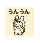 「うさぎとかめ」着ぐるみコンビ(修正版）（個別スタンプ：16）