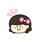 あのりぼんの子【毎日使える】（個別スタンプ：1）