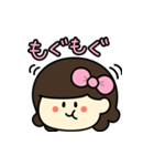 あのりぼんの子【毎日使える】（個別スタンプ：4）