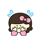 あのりぼんの子【毎日使える】（個別スタンプ：10）