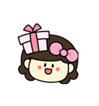 あのりぼんの子【毎日使える】（個別スタンプ：12）
