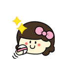 あのりぼんの子【毎日使える】（個別スタンプ：13）