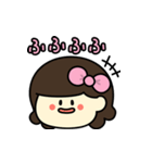 あのりぼんの子【毎日使える】（個別スタンプ：15）
