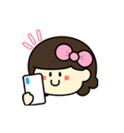 あのりぼんの子【毎日使える】（個別スタンプ：31）