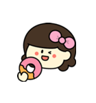 あのりぼんの子【毎日使える】（個別スタンプ：34）