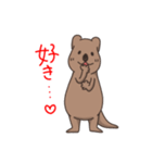 ゆる〜いクアッカワラビー（個別スタンプ：34）