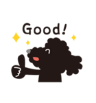 黒トイプードル_ハッピーな日々（個別スタンプ：10）