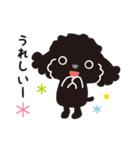 黒トイプードル_ハッピーな日々（個別スタンプ：34）
