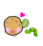 じゃがいもくんとアオムシくん（個別スタンプ：14）
