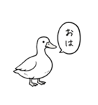 アヒルのひとことスタンプ（個別スタンプ：6）