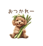 トイプードルの野菜コスプレ（個別スタンプ：6）