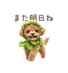 トイプードルの野菜コスプレ（個別スタンプ：39）