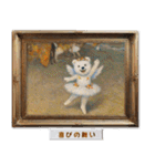 白くまの印象派風名画で日常会話（個別スタンプ：24）