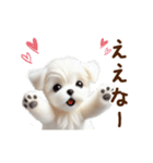 関西弁で動く♡羊毛マルチーズの家族連絡（個別スタンプ：6）