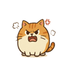まんまる猫とらやんの、トラ猫仲間が集会中（個別スタンプ：2）