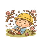 幼稚園児と桜のスタンプ@SFW（個別スタンプ：8）