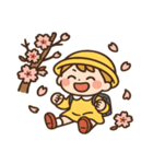 幼稚園児と桜のスタンプ@SFW（個別スタンプ：10）
