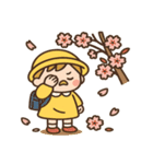 幼稚園児と桜のスタンプ@SFW（個別スタンプ：11）