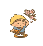 幼稚園児と桜のスタンプ@SFW（個別スタンプ：16）