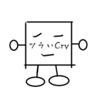 顔に書いてあるスタンプ（個別スタンプ：9）