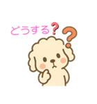 ゆるかわトイプードル♡使いやすいスタンプ（個別スタンプ：10）