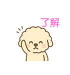 ゆるかわトイプードル♡使いやすいスタンプ（個別スタンプ：18）