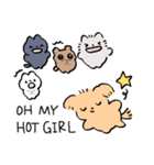 こねことこいぬのスタンプ（個別スタンプ：3）