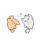 こねことこいぬのスタンプ（個別スタンプ：16）