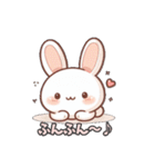 キュートうさぎのほっこりライフ（個別スタンプ：28）