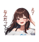 【毎日送れる】今日暑いねガールズ（個別スタンプ：20）